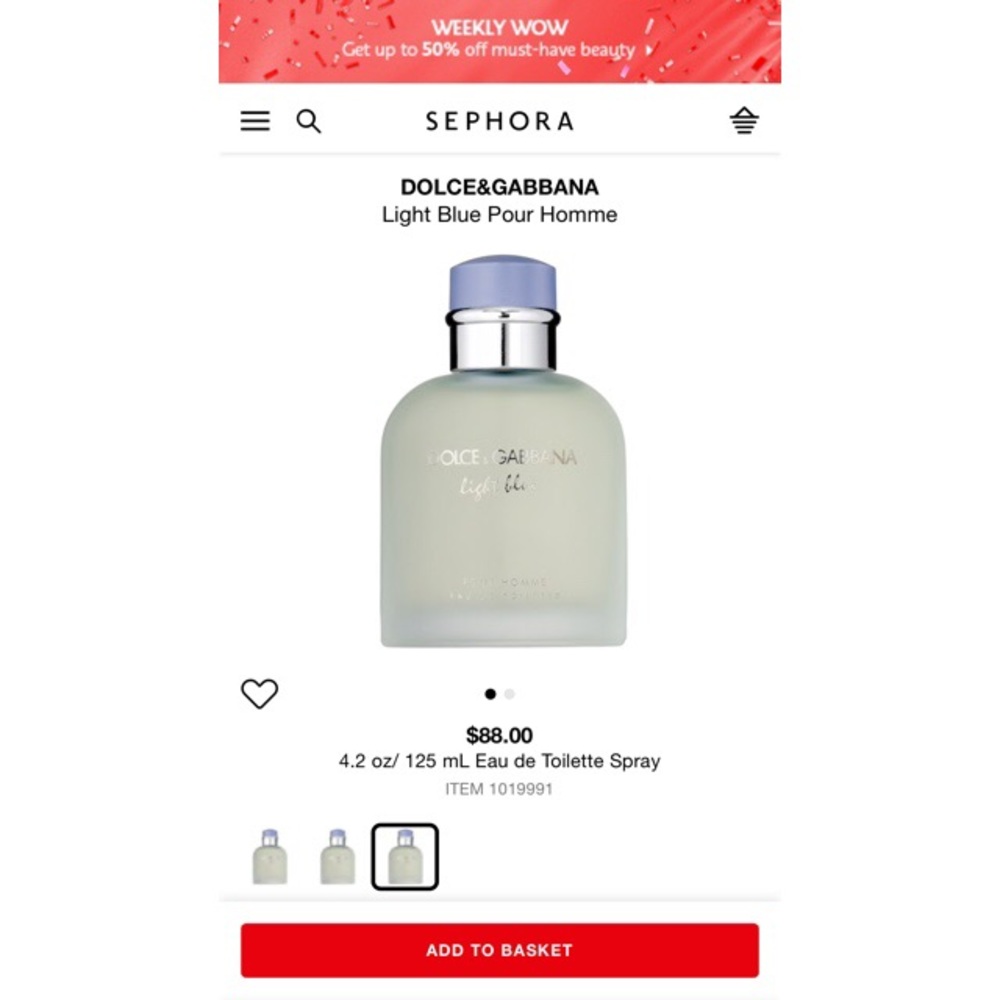 Dolce & Gabbana Light Blue for Men